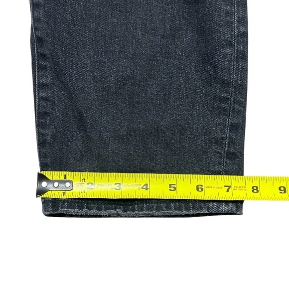 Paige Stella Womens Jeans Black Straight Basic Casual Denim Pants Size 32 - Picture 9 of 9